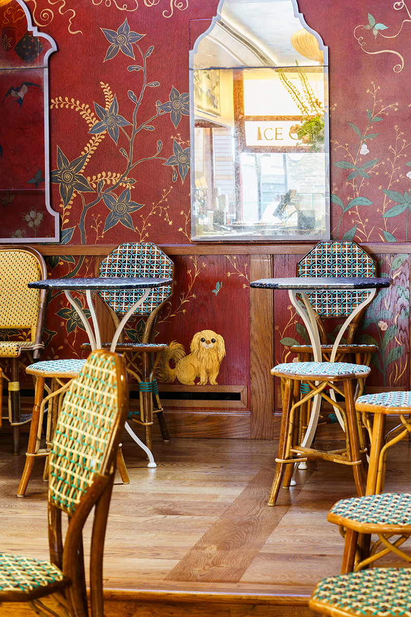 The interiors at Birley Chocolate Shop provide a romantic backdrop.