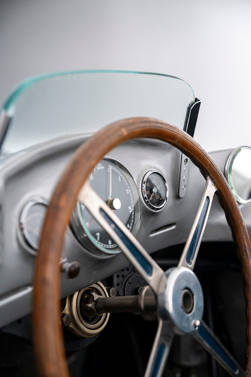 Steering wheel of 1954 Mercedes-Benz W 196 R With Streamlined Body