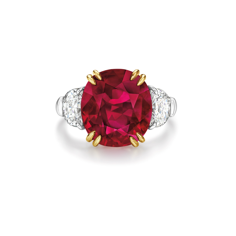 Harry Winston Ruby and Diamond Ring.