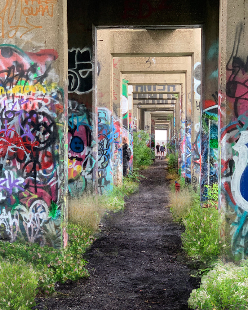 Graffiti Pier in Philadelphia.