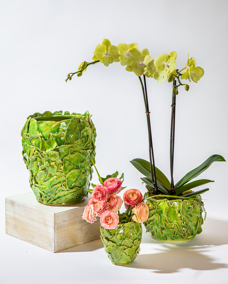 Ceramic vessels and vases by West Palm Beach, Florida, artisan Kass O'Brien.