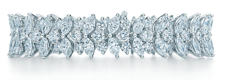 Tiffany & Co. diamond bracelet worn by Mikey Madison.