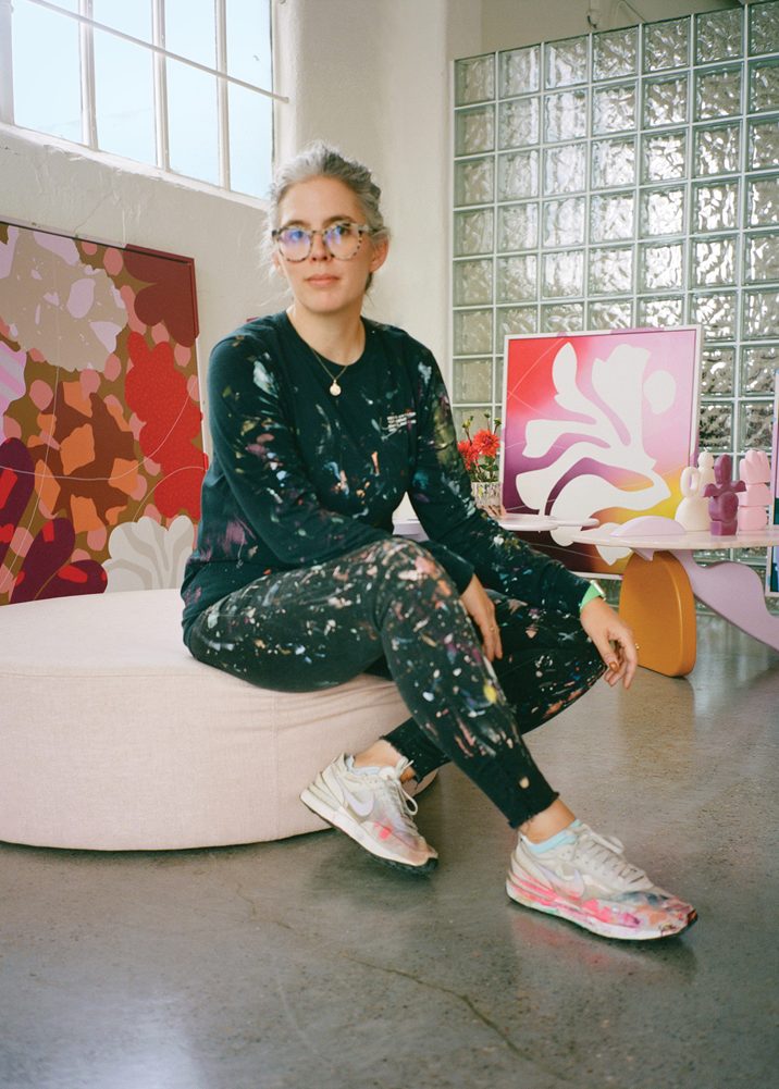 Alexa Proba in her studio in Portland, Oregon.