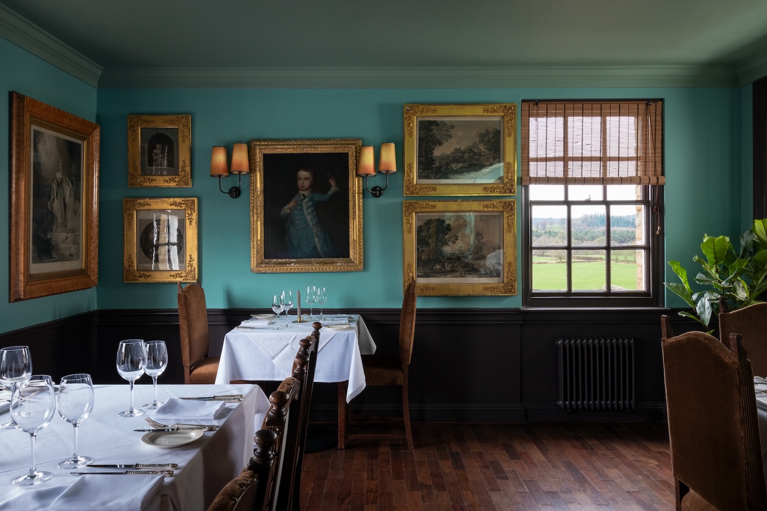 Private dining room at The Gallery at Chatsworth House