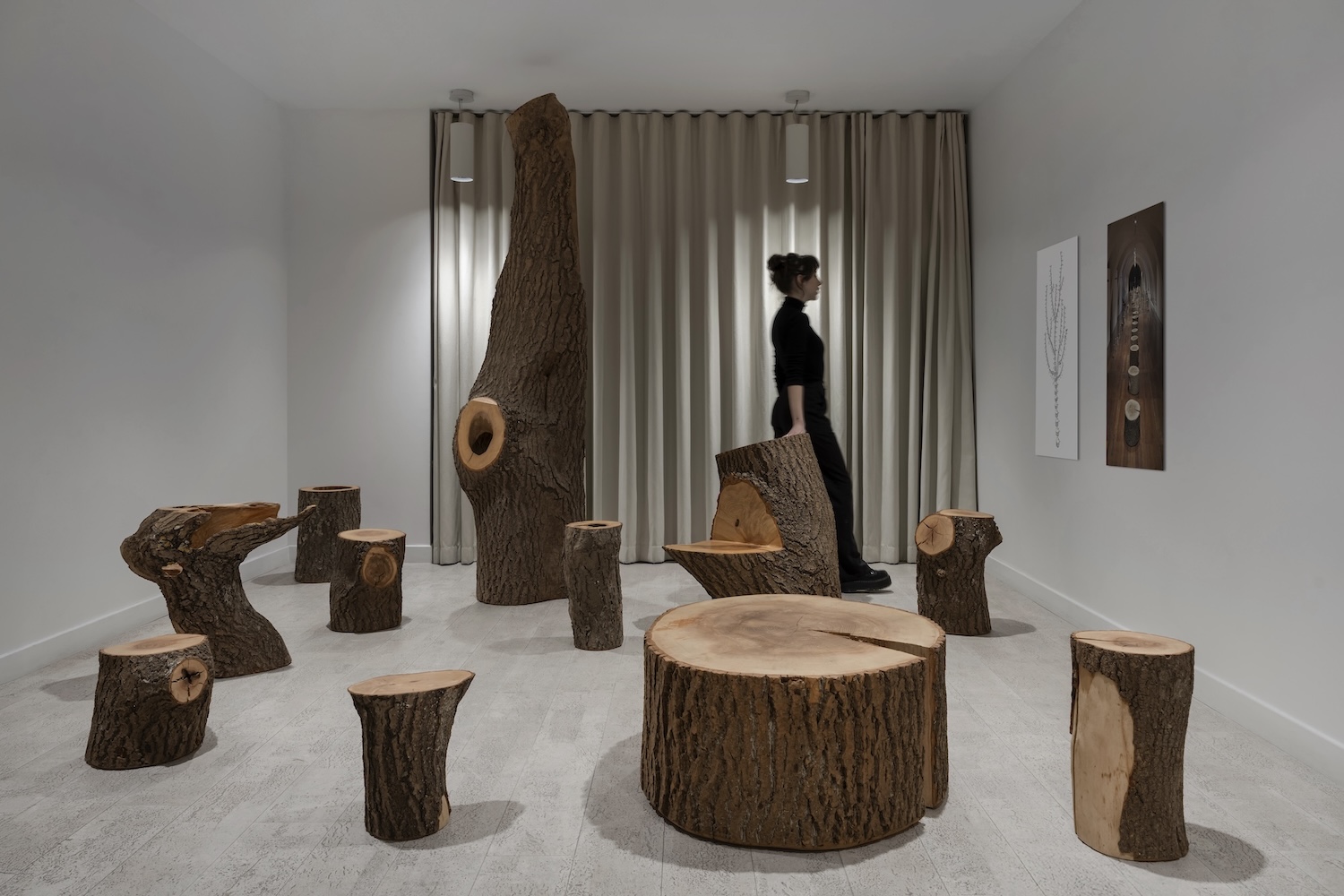 Installation view of “Max Lamb: My Grandfather’s Tree: Ten Years On” at Gallery Fumi.