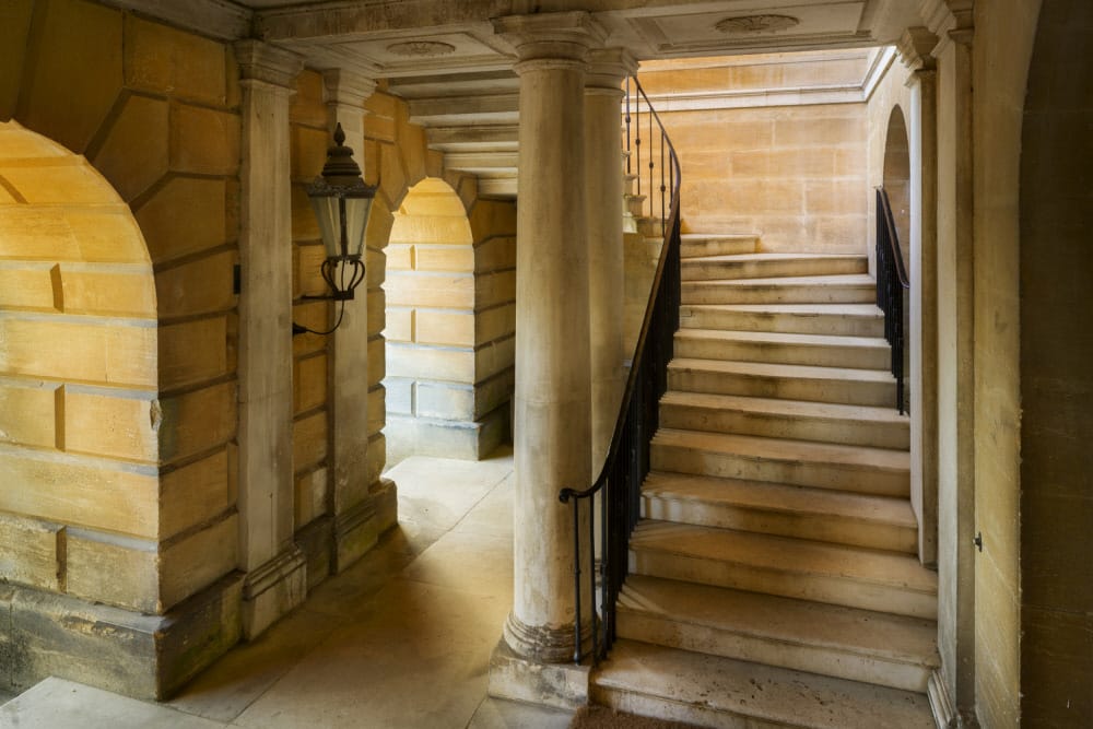 The 18th-century Palladian-style mansion was built between 1776 and 1783.