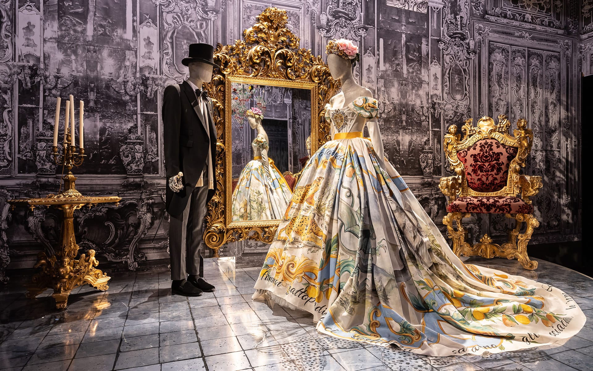 Dolce & Gabbana's Exuberant Paris Debut Is Shaped with a Painterly