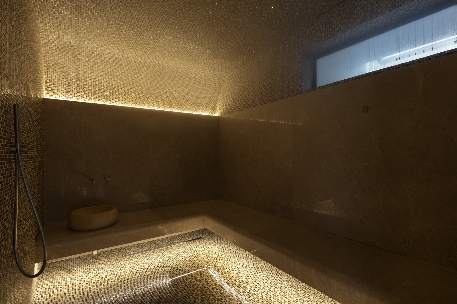 The Hammam in Le Grand Jardin's spa.