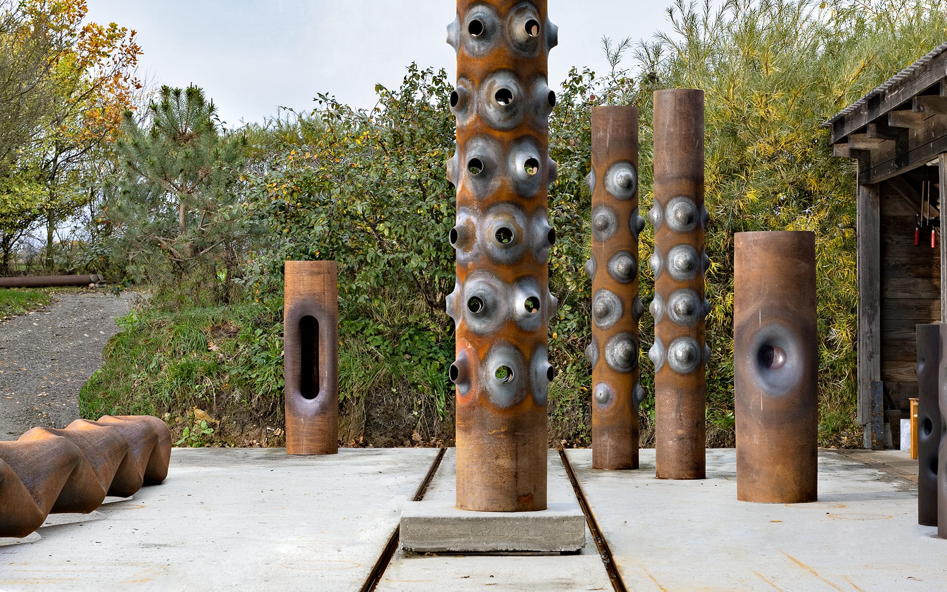 Danish Designer Jakob Jørgensen's Monumental Steel Sculptures Go