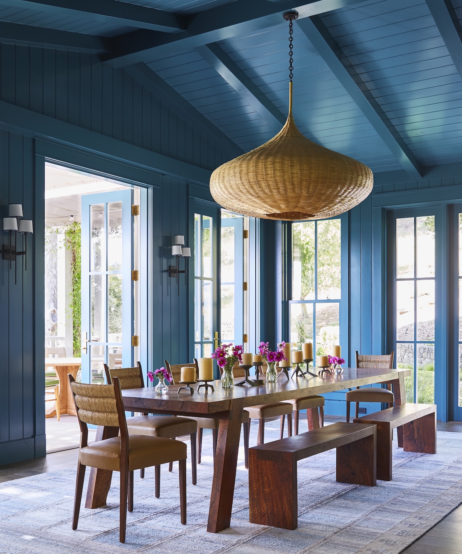 A farmhouse in Napa designed by architects Charlie Barnett Associates.