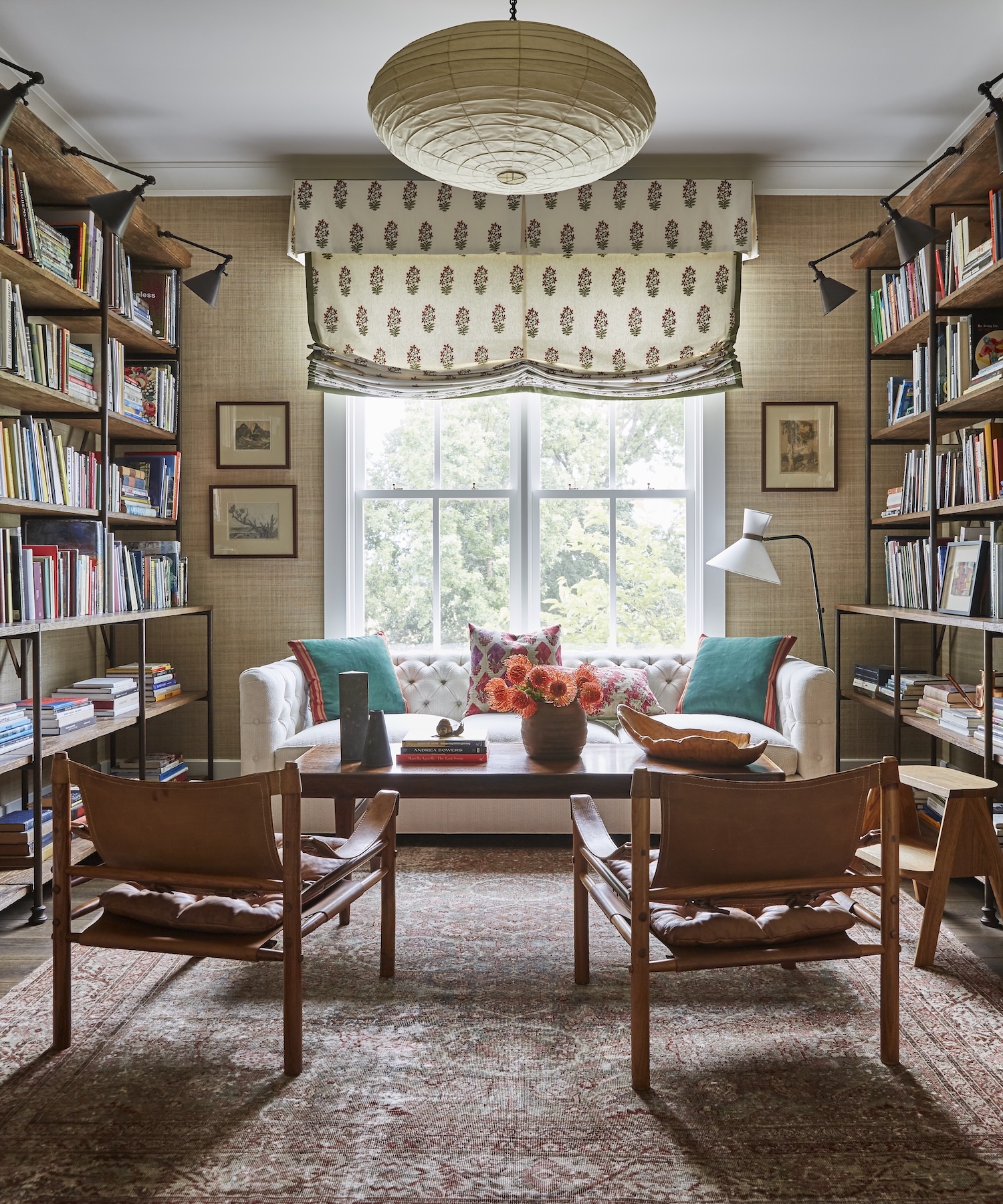The library in a Napa Valley estate.