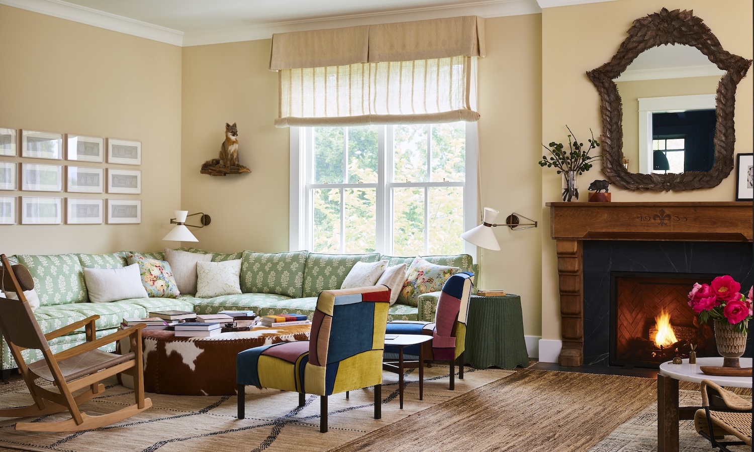 The living room in a Napa Valley estate.