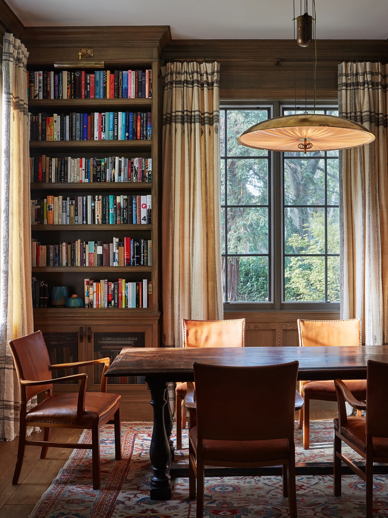 The dining room in a traveler’s estate.