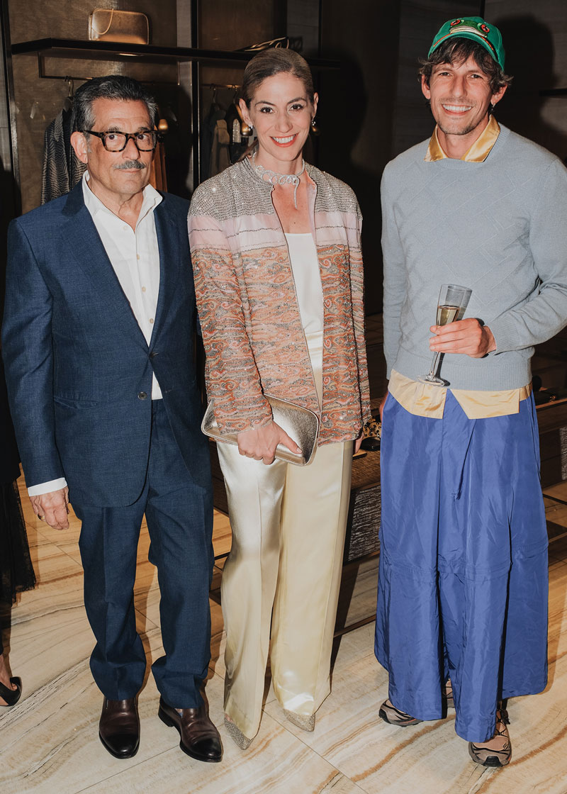 Bill Georgis, Galerie Editor in Chief Jacqueline Terrebonne, and Galerie Creative Mind Misha Kahn.