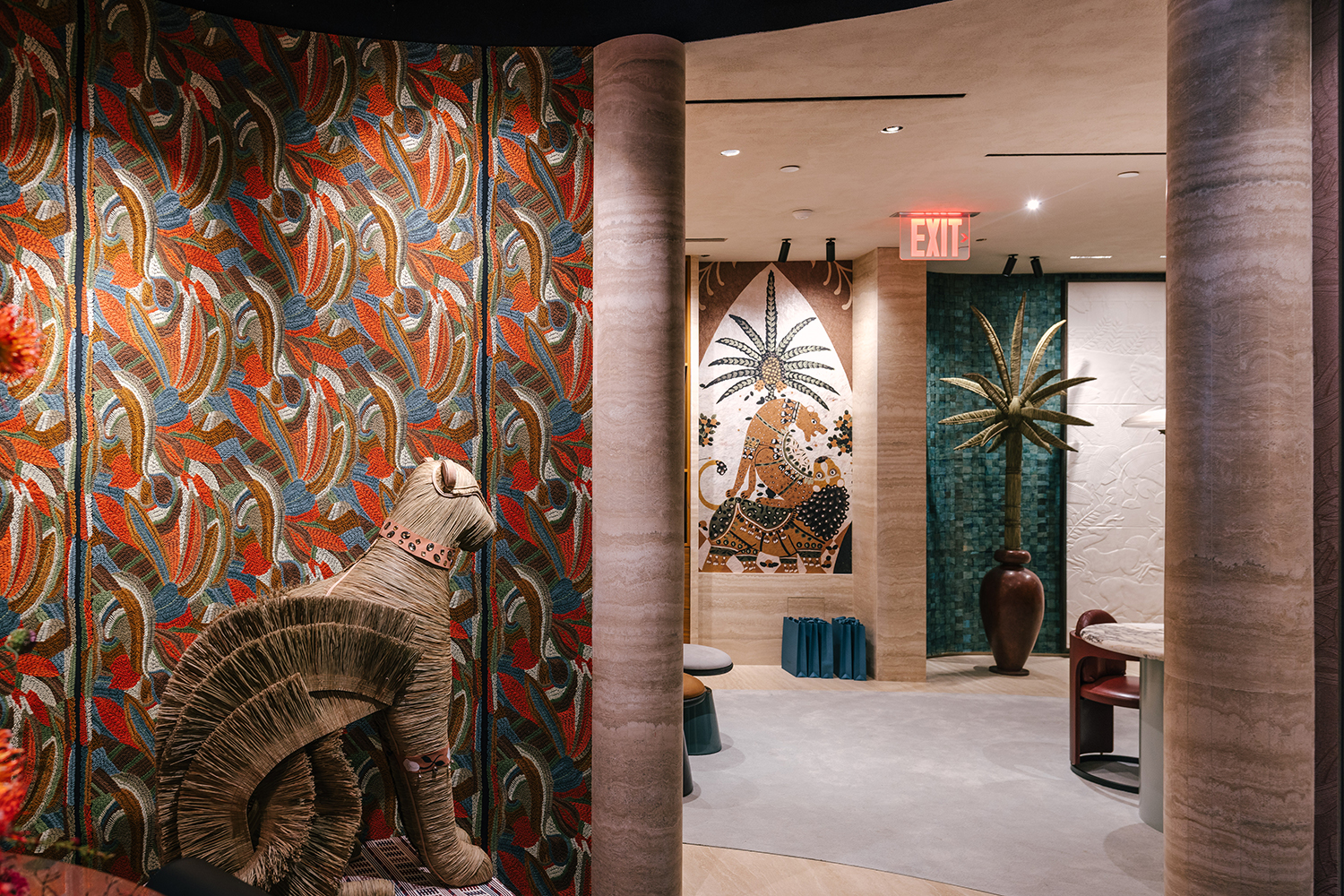Interior of Arte's new Manhattan flagship in the D&D Building.
