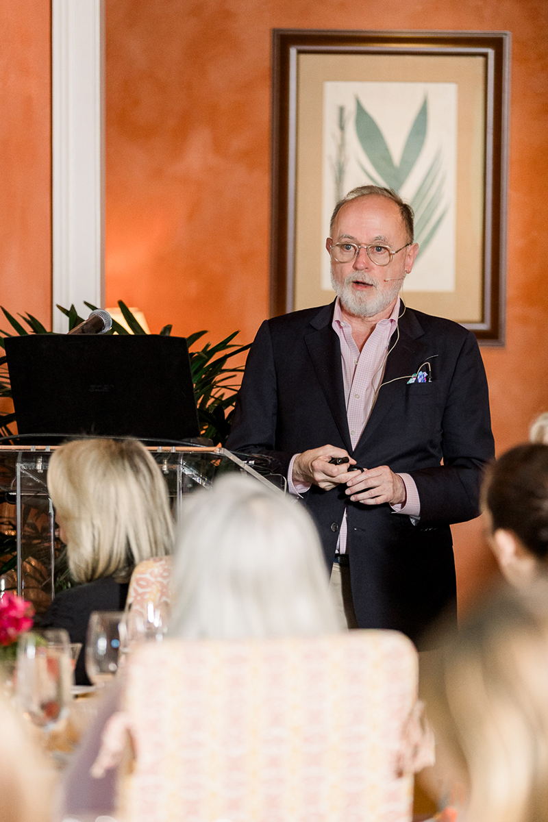 President and CEO at The Garden Conservancy James Brayton Hall was the keynote speaker during this year’s luncheon at Windsor during the House & Garden tour weekend.