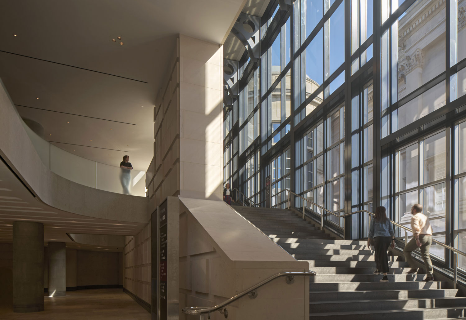 View of the Grand Staircase with the rotunda and Jubilee Walk.