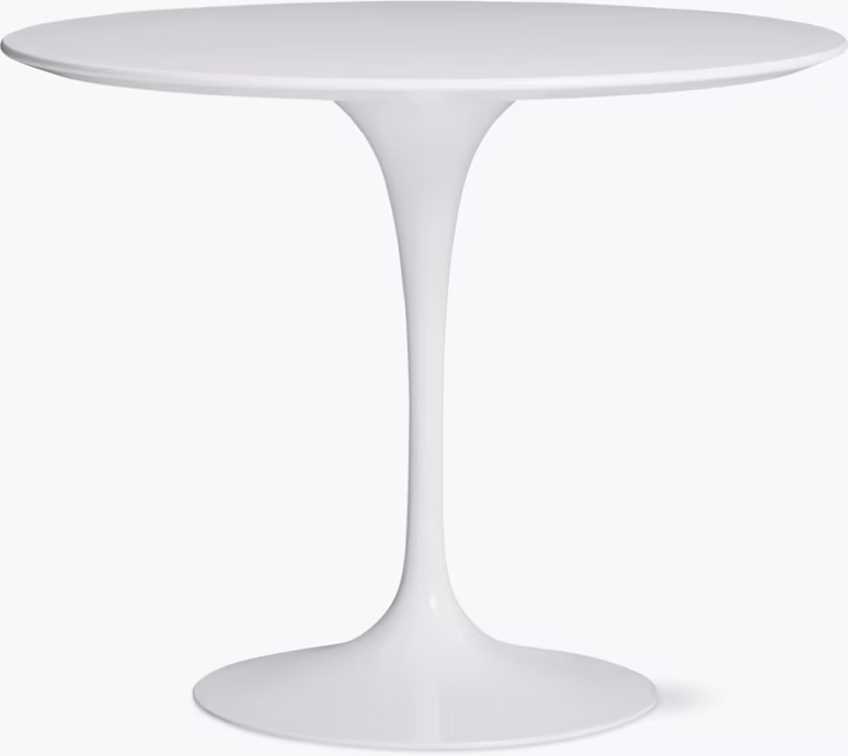 The Tulip Table, a famous piece of midcentury modern furniture design designed by Eero Saarinen
