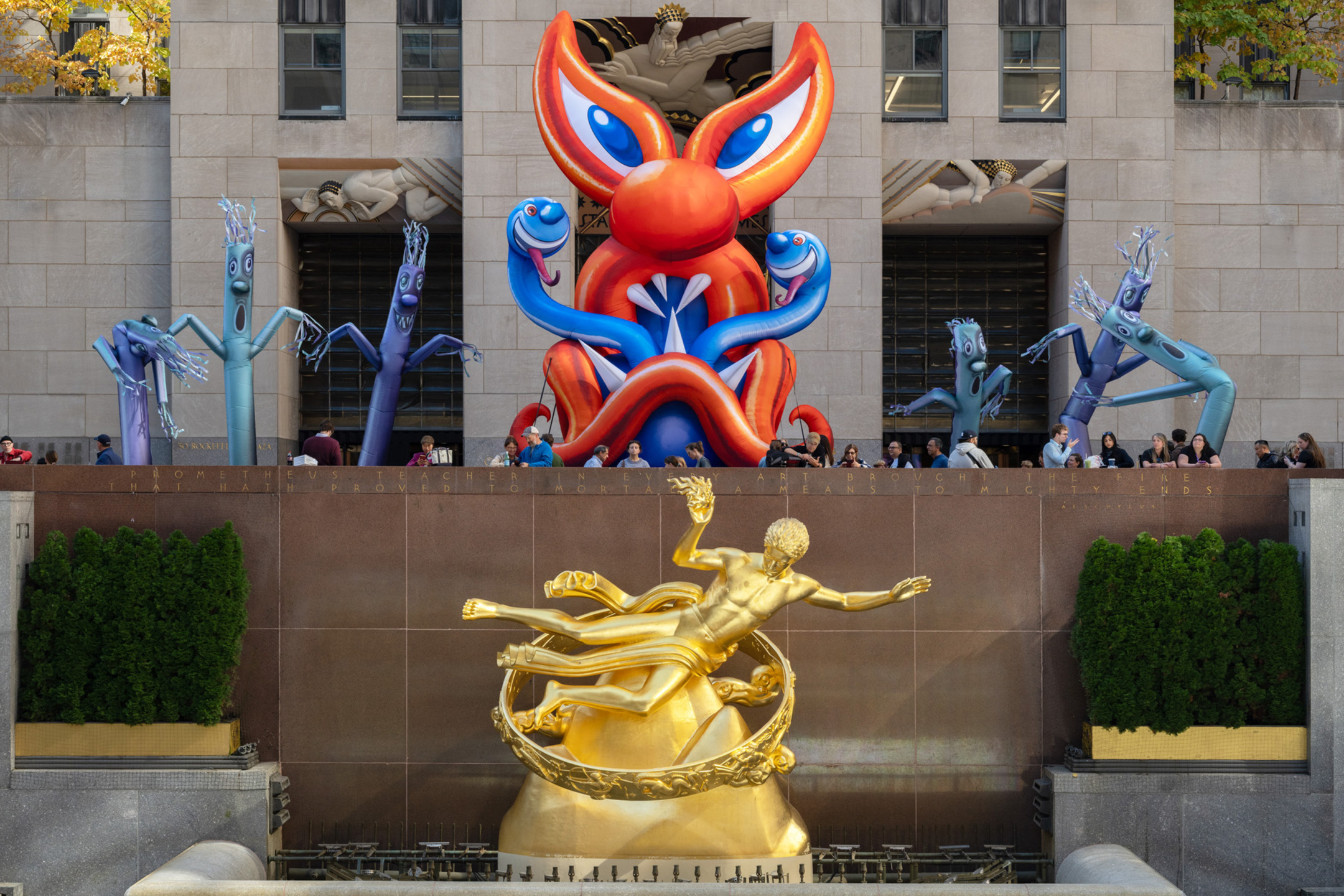 The Artful Life: Kenny Scharf at Rockefeller Center and More